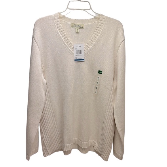 Cabela’s Steamboat II Pullover V-Neckline Sweater XL Reg Ribbed Details - Picture 1 of 12